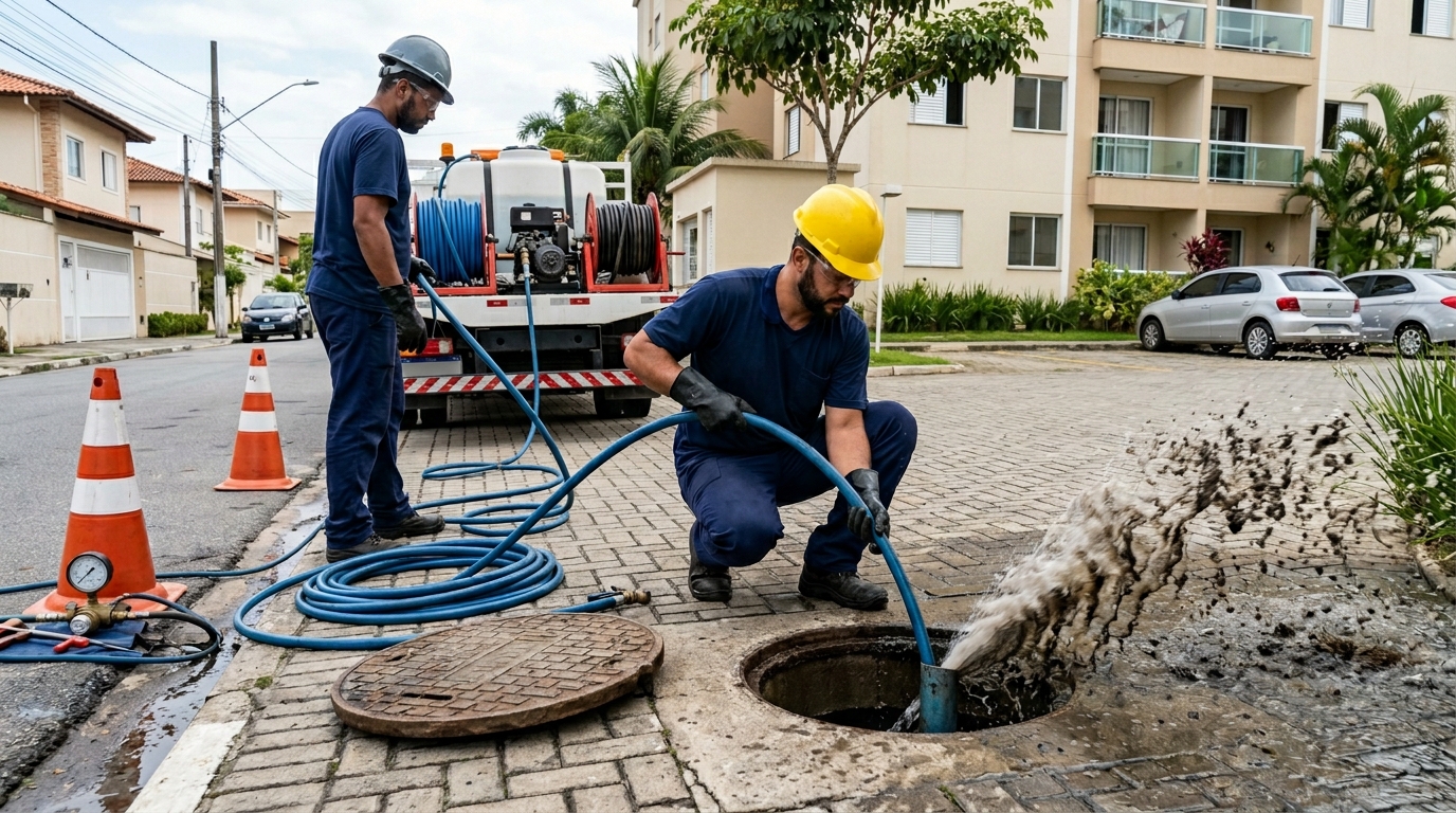 Desobstrução com Alta Pressão em São Luís‑MA